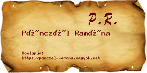 Pánczél Ramóna névjegykártya
